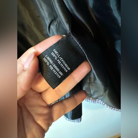 NWT Bagatelle Boxy Fit Blazer Pink Tweed Size M - Picture 6 of 7